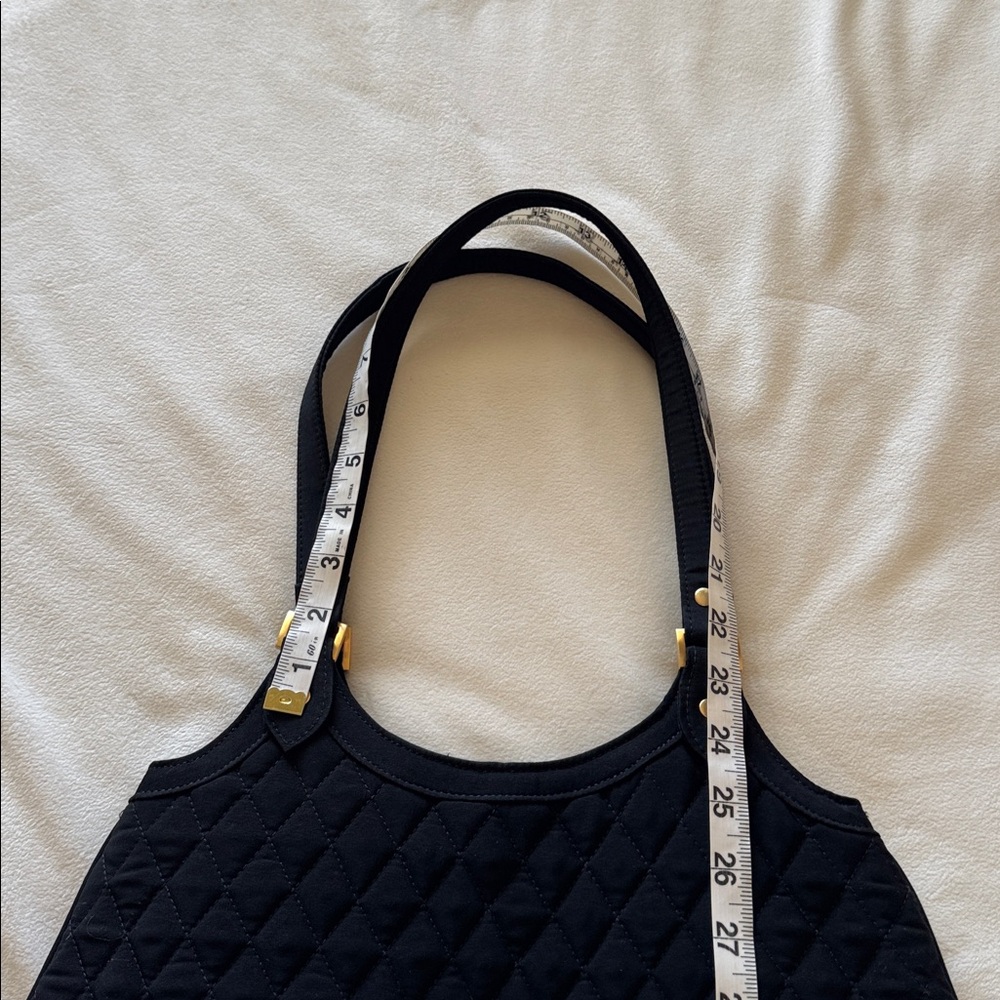 Vera Bradley Black Quilted Tote Bag - Picture 6 of 9